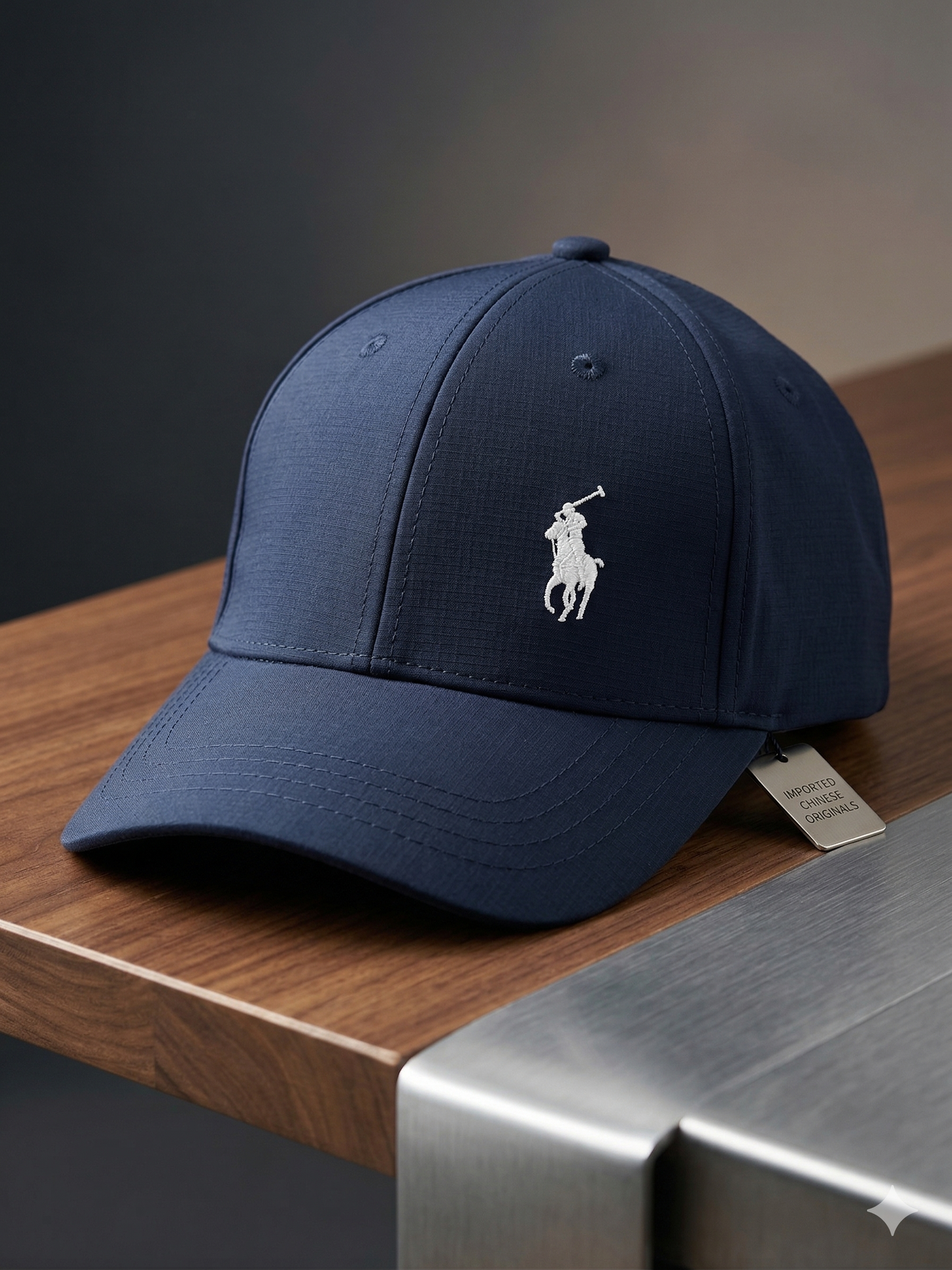Premium Imported Ralph Lauren Pony Embroidered Cap (Navy Blue)