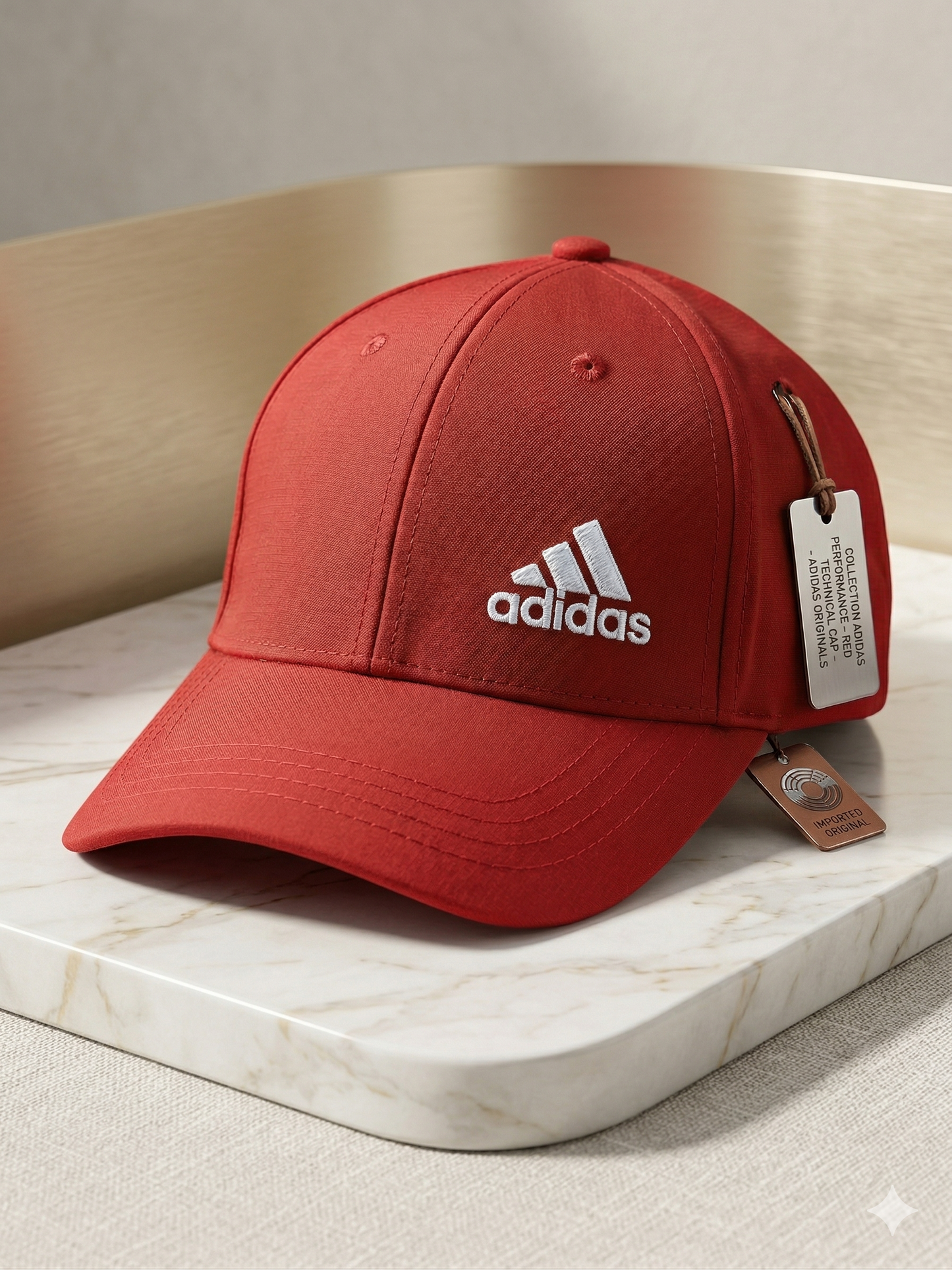 Imported Adidas Cotton Twill Cap (Crimson Red)