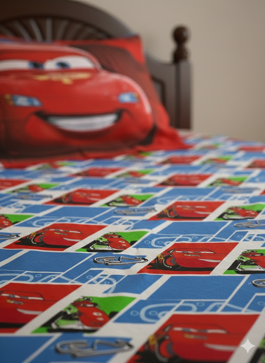 Cars | Dual-Sided Premium Single Quilt Cover