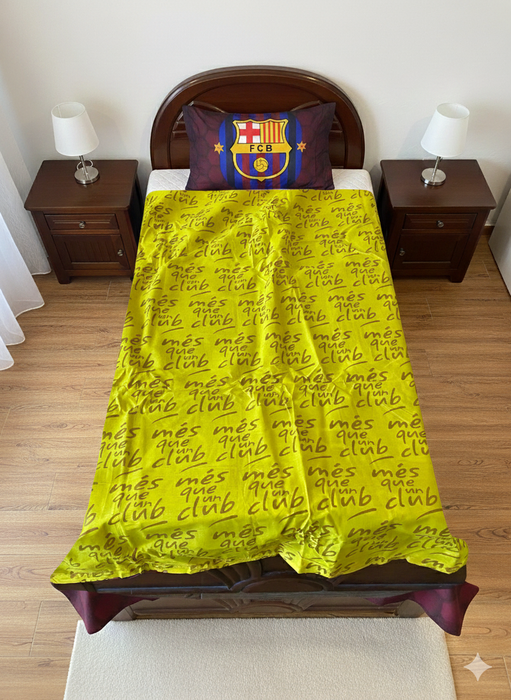 ⚽ FC Barcelona: The Ultimate Reversible Double-Sided Quilt Cover Set