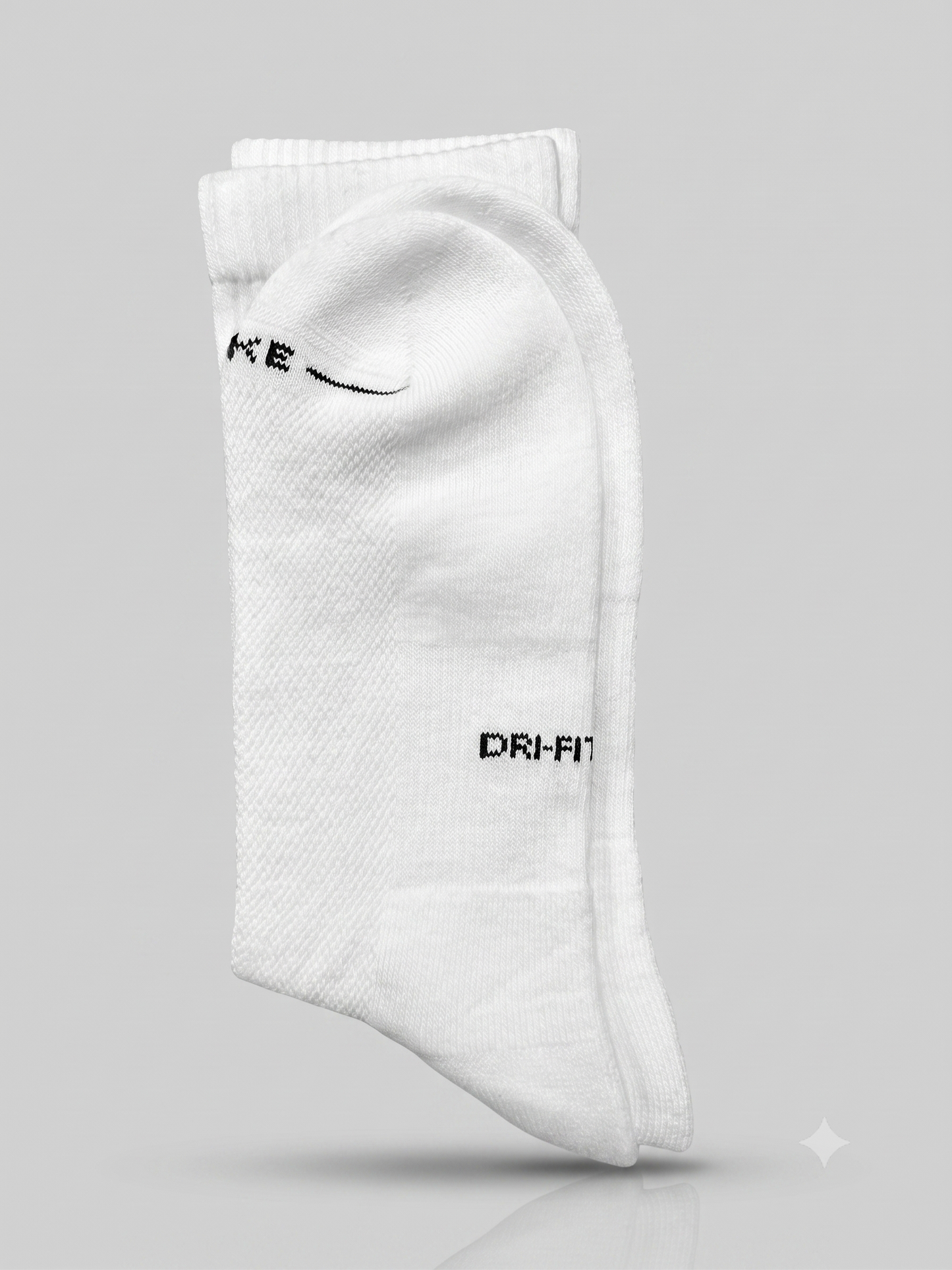 Original Nike Dri-FIT Crew Socks – Pack of 3 (Export Overstock)
