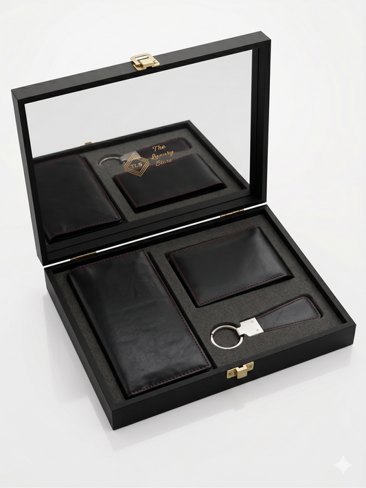 The TLS Executive Leather Gift Set – Onyx Black Edition