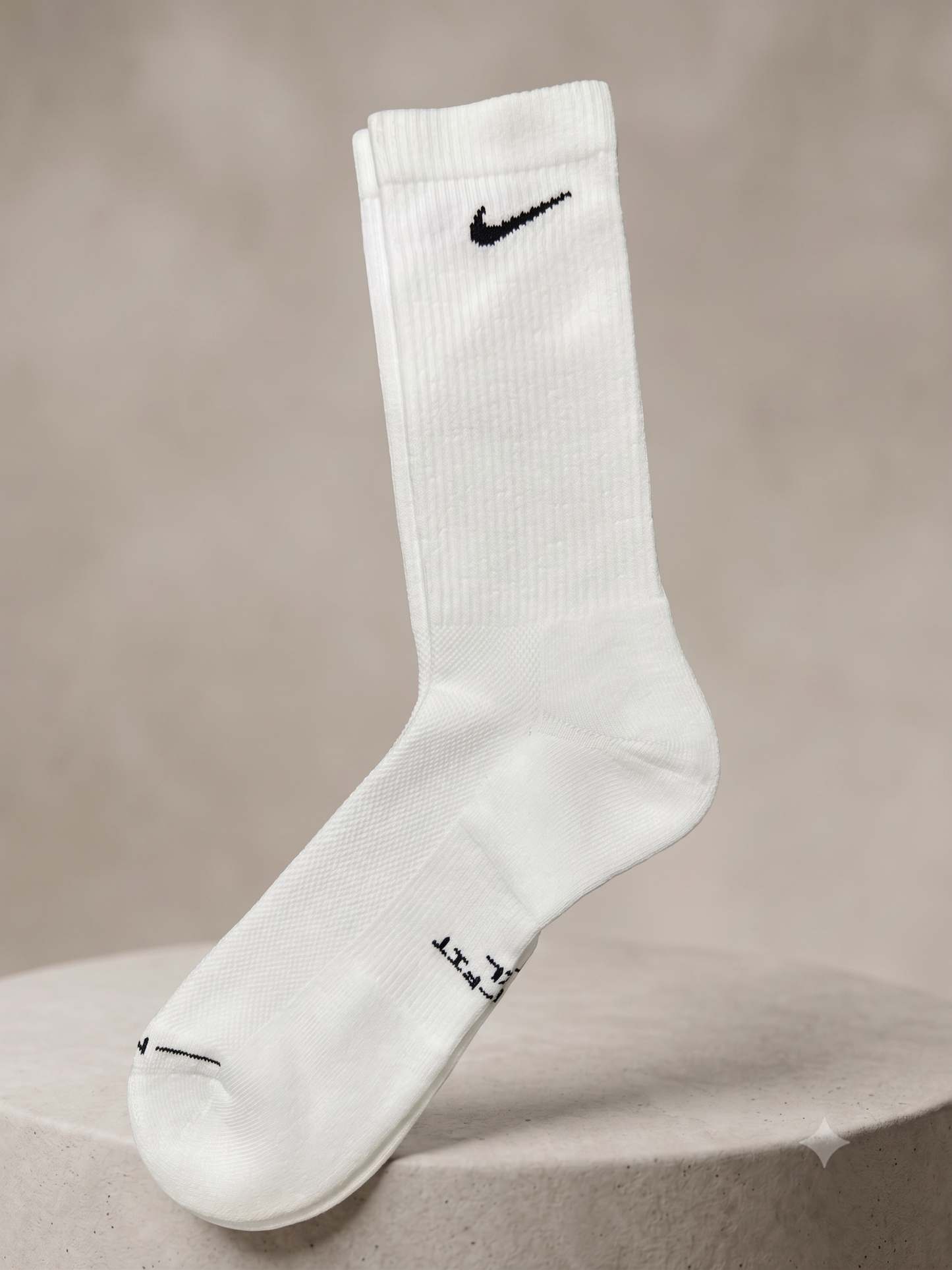 Original Nike Dri-FIT Crew Socks – Pack of 3 (Export Overstock)