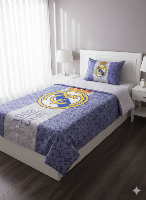 Real Madrid™ Official Luxury Single Bedsheet