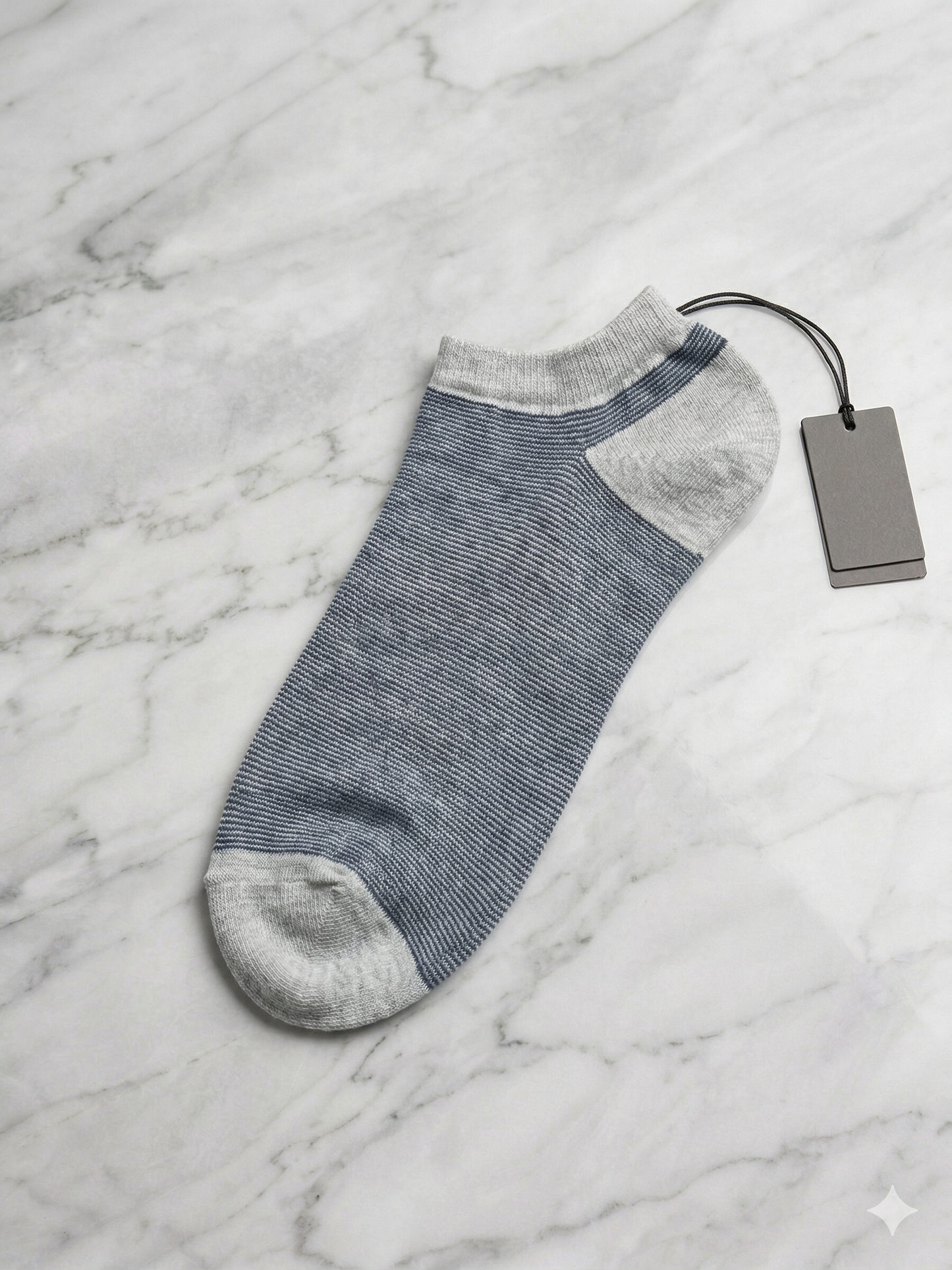 BOSS Pack of 3 Premium Ankle Cotton Socks (Grey, Orange and Green)