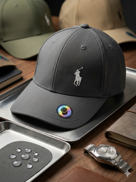 Premium Imported Ralph Lauren Pony Embroidered Cap (Slate Grey)